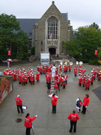 Concert on Ho Plaza before Harvard